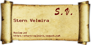 Stern Velmira névjegykártya